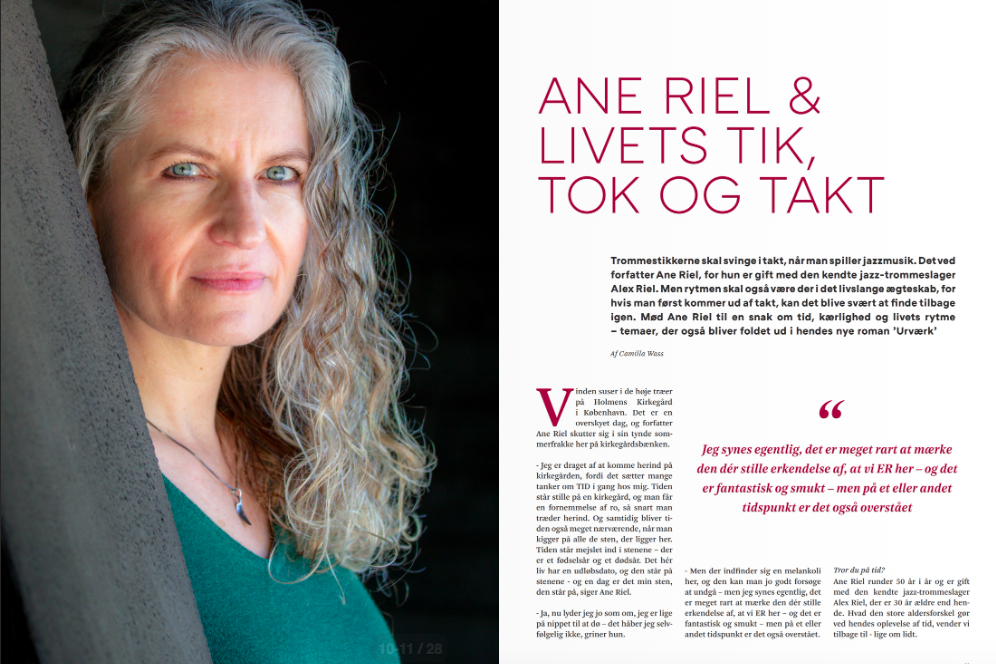 Portræt af Ane Riel fra Aarhus Stifftidende, 3. juni 2016